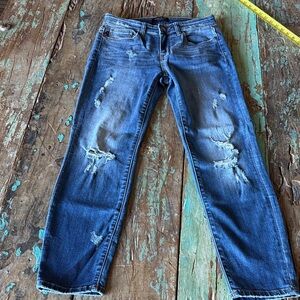 Judy Blue Women's Distressed Skinny Jeans - Classic Blue